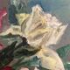 Peinture aux roses vintage
