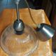 Vintage ceiling chandelier, chiseled glass