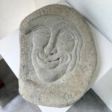 Stone sculpture 1950 face