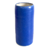 Vase céramique bleu cylindre