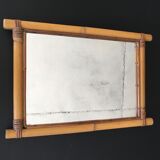 Rattan mirror