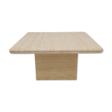 Italian travertine coffee table, 1980s