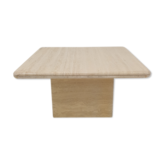 Italian travertine coffee table, 1980s