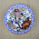 Vintage ceramic dessert plate from Gien – peony design