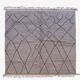 Tapis Beni Ouarain Gris et Noir - 281 x 274 cm