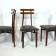 Set of six Mid-century Italian wood chairs
