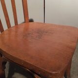 Old wooden bistro chair