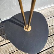 Lampadaire tablette de peintre à 3 feux laiton 1950