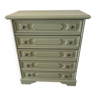 Antique chest of drawers refurbished with 5 drawers