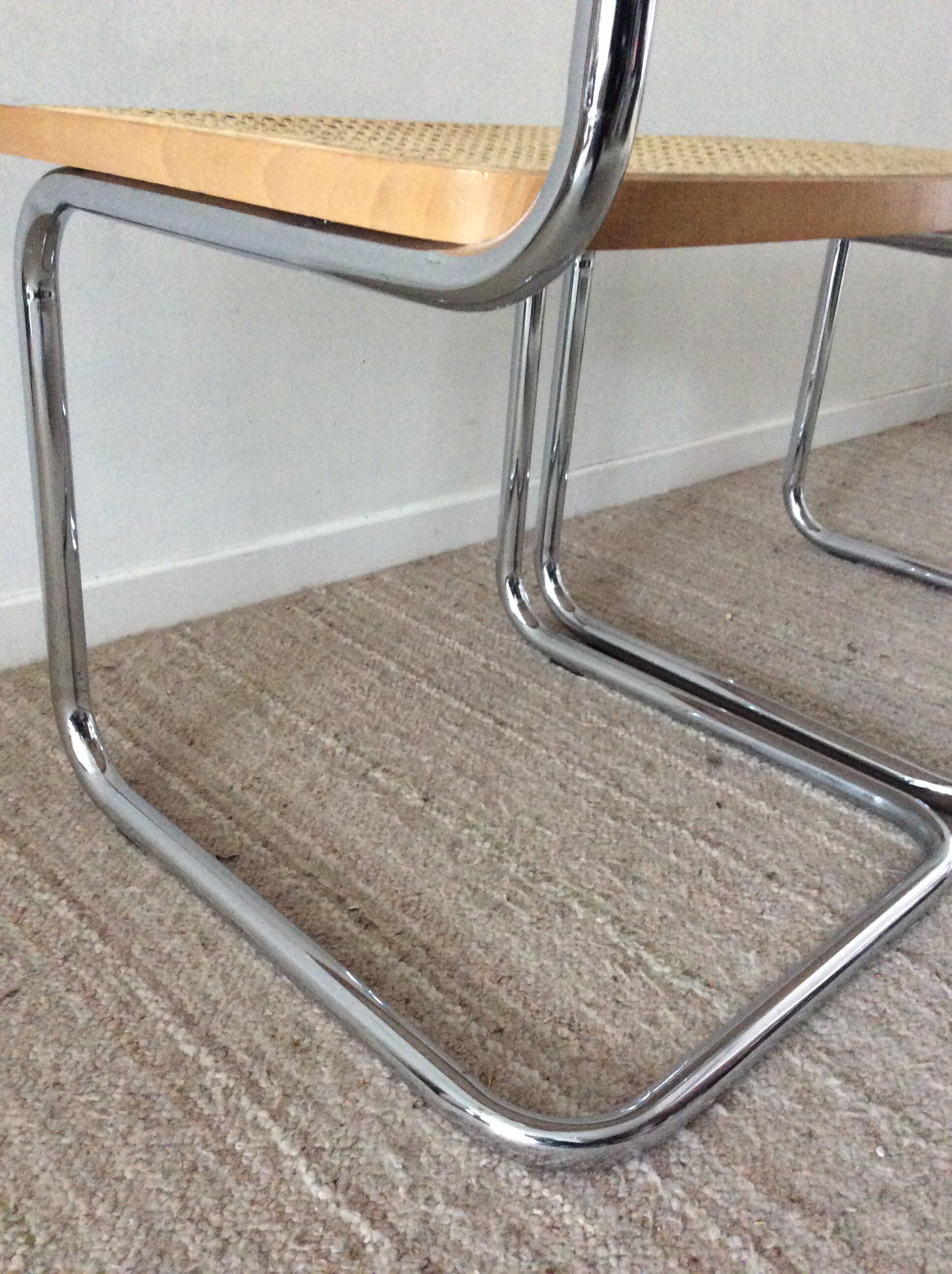 Pair of Marcel Breuer Cesca B32 chairs