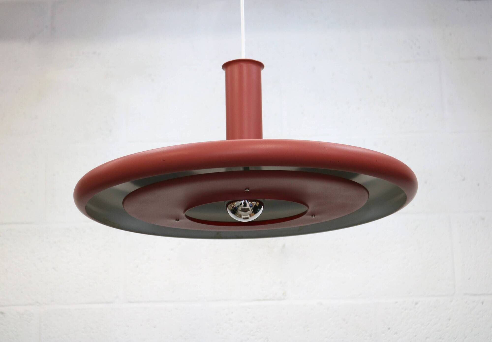 Pink XL Fog & Morup Optima Pendant Lamp: Hans Due Design, Denmark 1970s