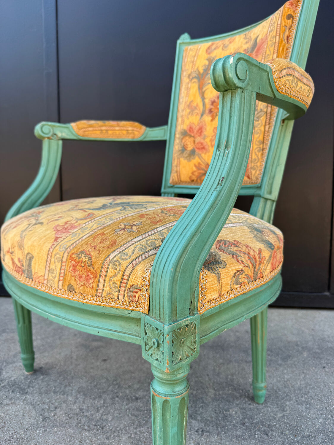 Louis XVI convertible armchair