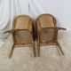 Paire de fauteuil Lloyd Loom doré