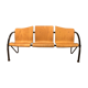 Wooden and metal bench 80s