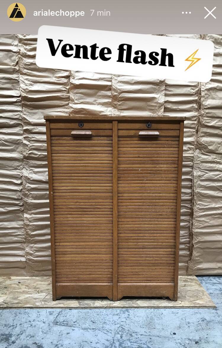 Curtain filing cabinet