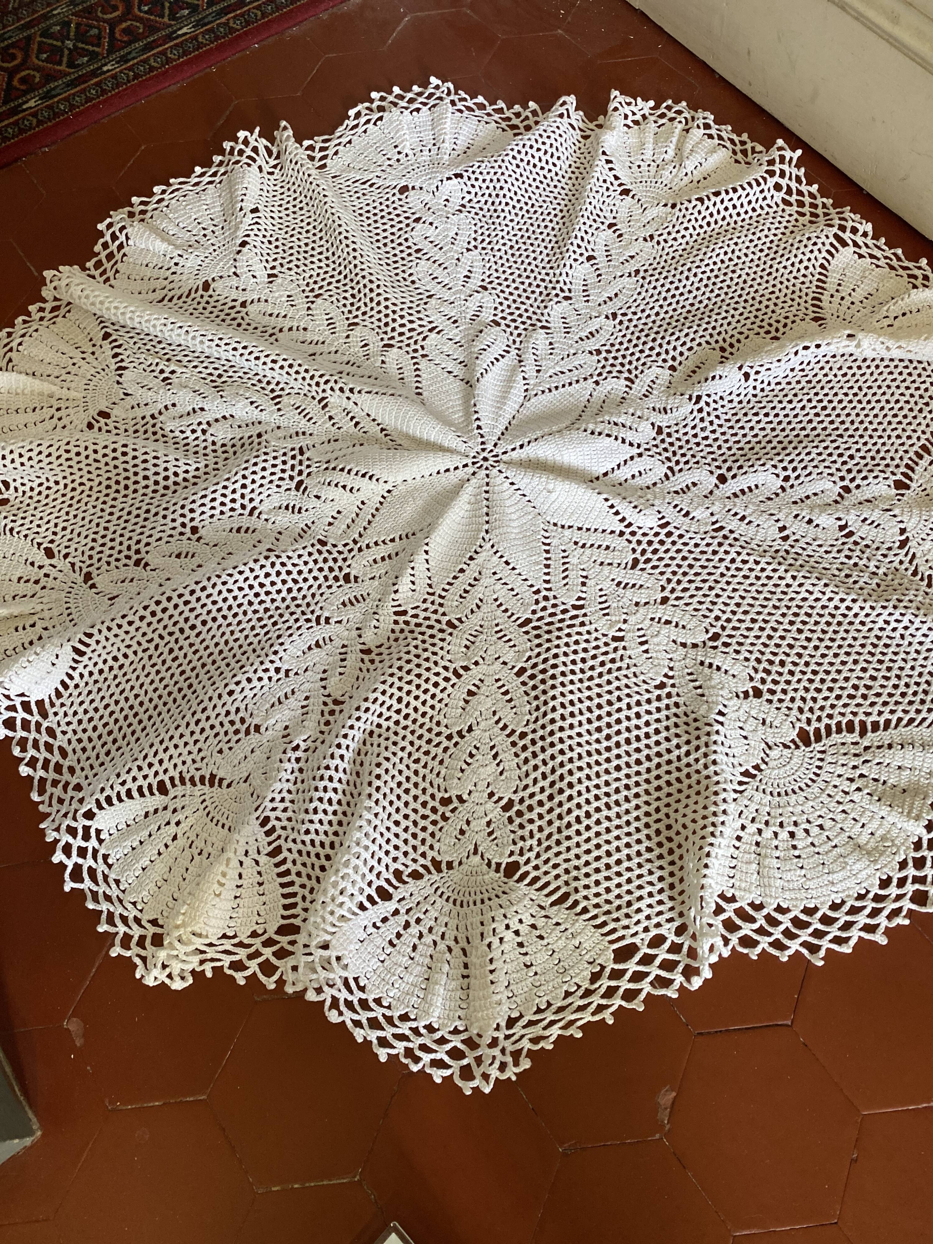 Nappe ronde au crochet