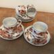4 Japanese porcelain cups