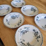 6 Moulins des Loups soup plates