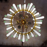 Vintage christoph palme design chandelier - glass pegs - 1960s