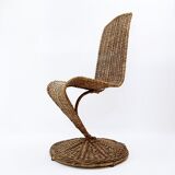 Marzio cecchi banana leaf "s chair" for most, italy 1970s
