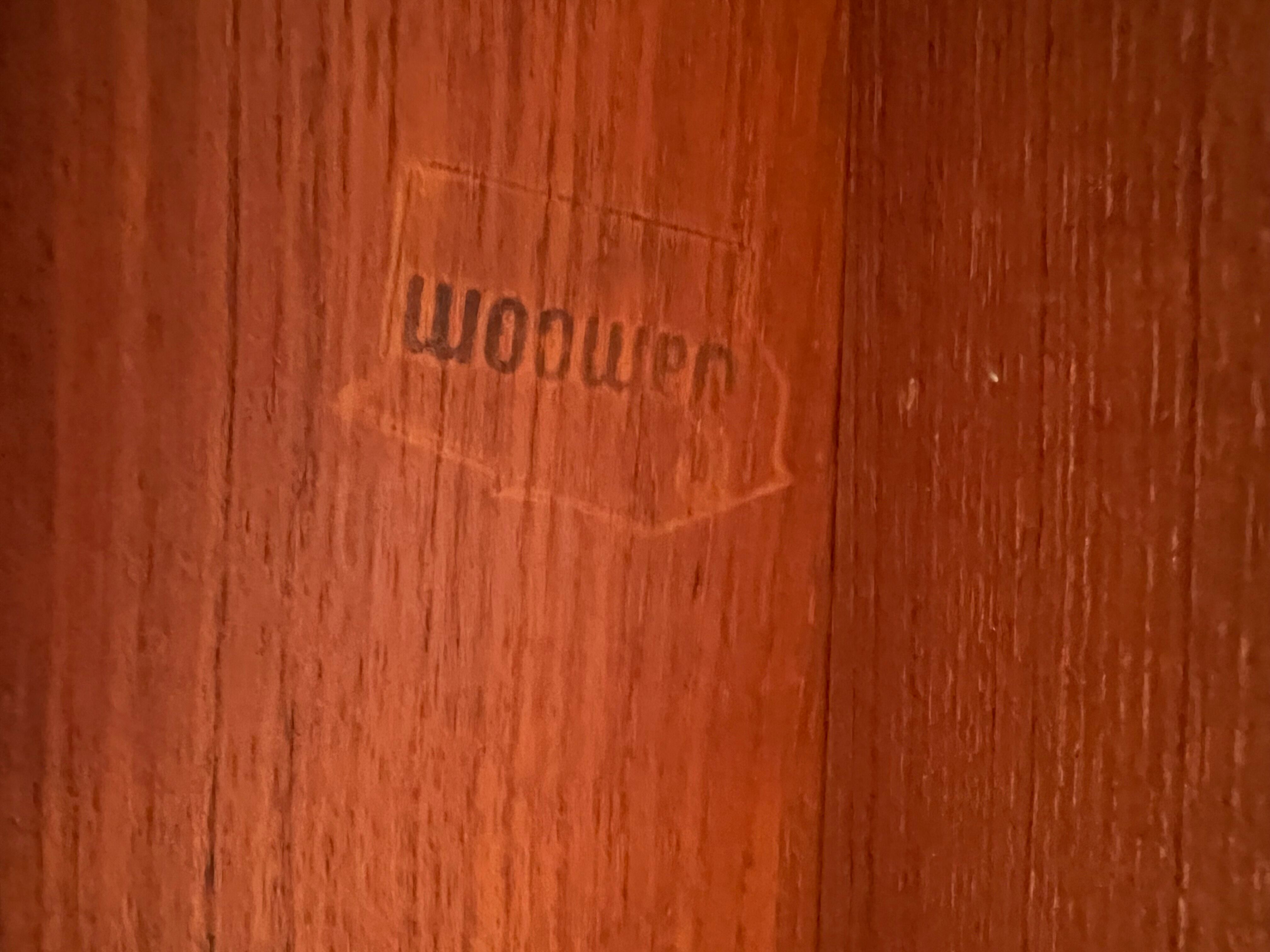 Scandinavian table in vintage teak 1960 Samcom edition