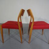 Set of Danish Oak Dining Chairs, 1960s