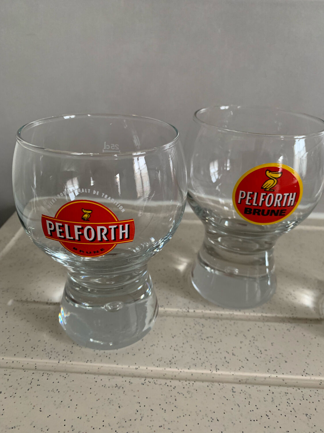Pelforth beer glasses