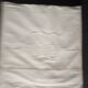 Ancien drap en lin brodé monogramme SS 320 X 230 cm