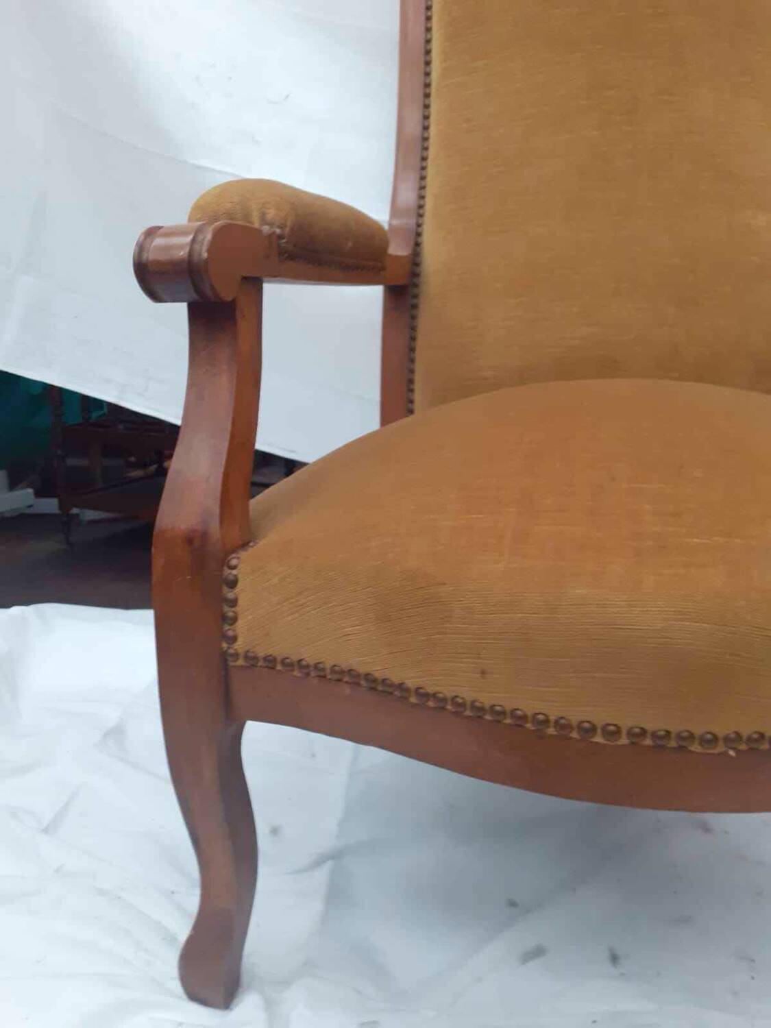 Louis XV style Voltaire armchair