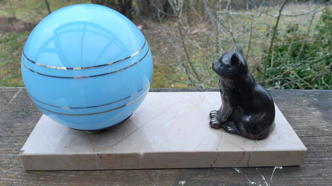 Lamp "cat" art deco 1930