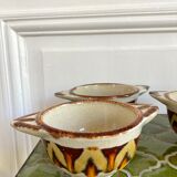 3 stoneware bowls with Saint Clément ears
