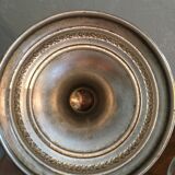 Old metal and glass compotier