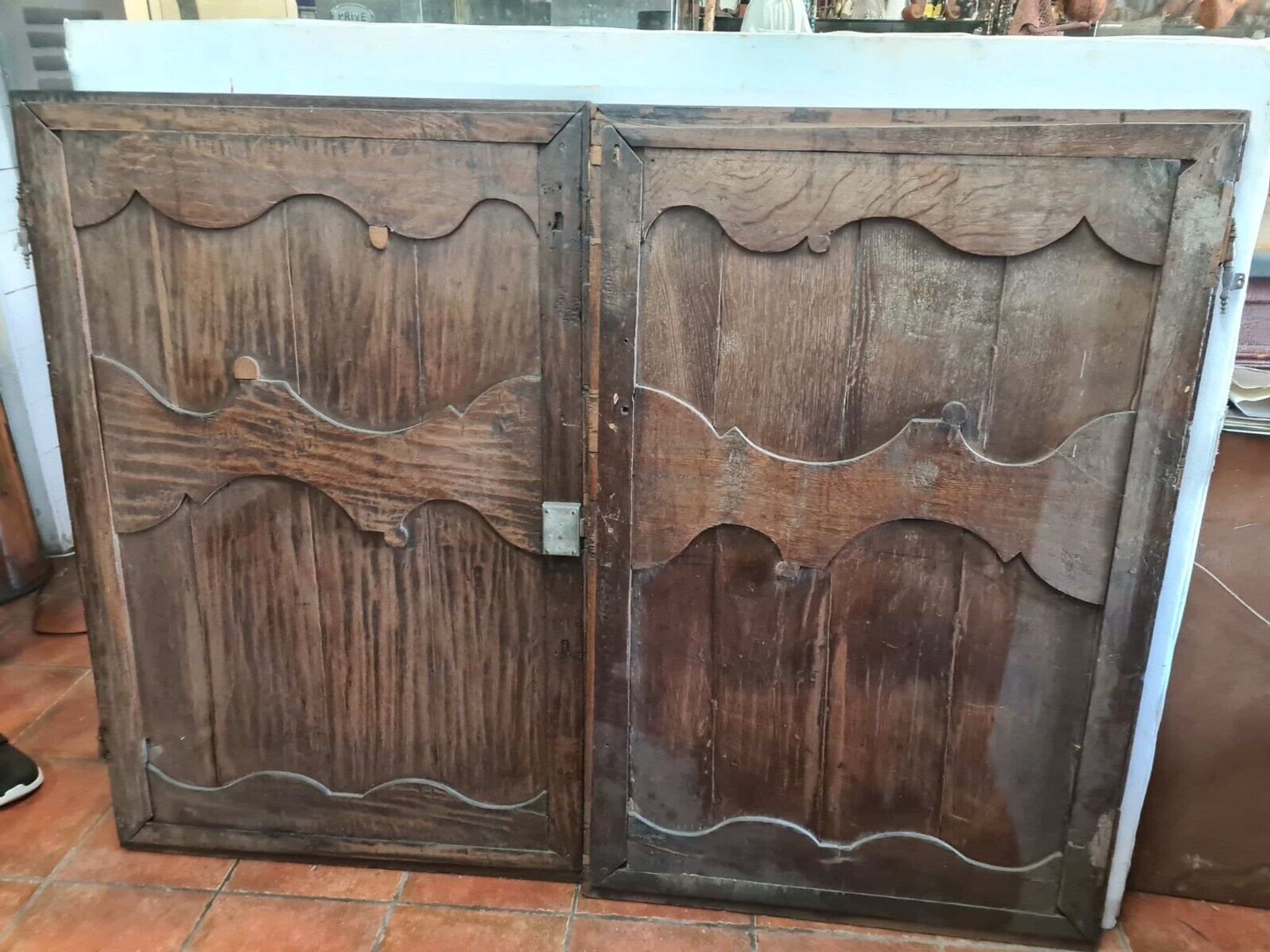 paire de portes en chêne