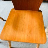 Pair of blond wooden chairs - 1960's