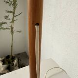 Lampe de table bois chêne années 70
