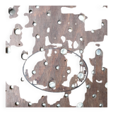 Folding wooden children's high chair