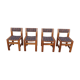 Set de 4 chaises orme Regain vintage 1970