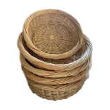 Lot of 5 round baskets