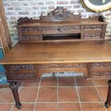 Oak desk with drawers