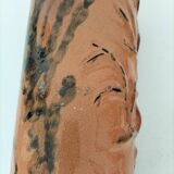 Stoneware vase signed LM, organic style, 70s/90s