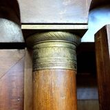 Empire mahogany three-door bookcase circa 1880-1900