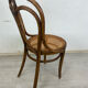 Curved wooden chair