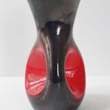 Vintage 1960 vase in pearly ceramic