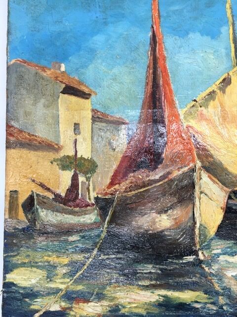 Marine oil on canvas, 1970s