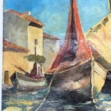 Marine oil on canvas, 1970s