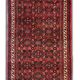 Long Vintage Oriental Runner Rug Handwoven Geometric Wool Stair Runner