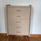 Mocha compass foot chest of drawers