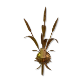 Golden vintage wall lamp