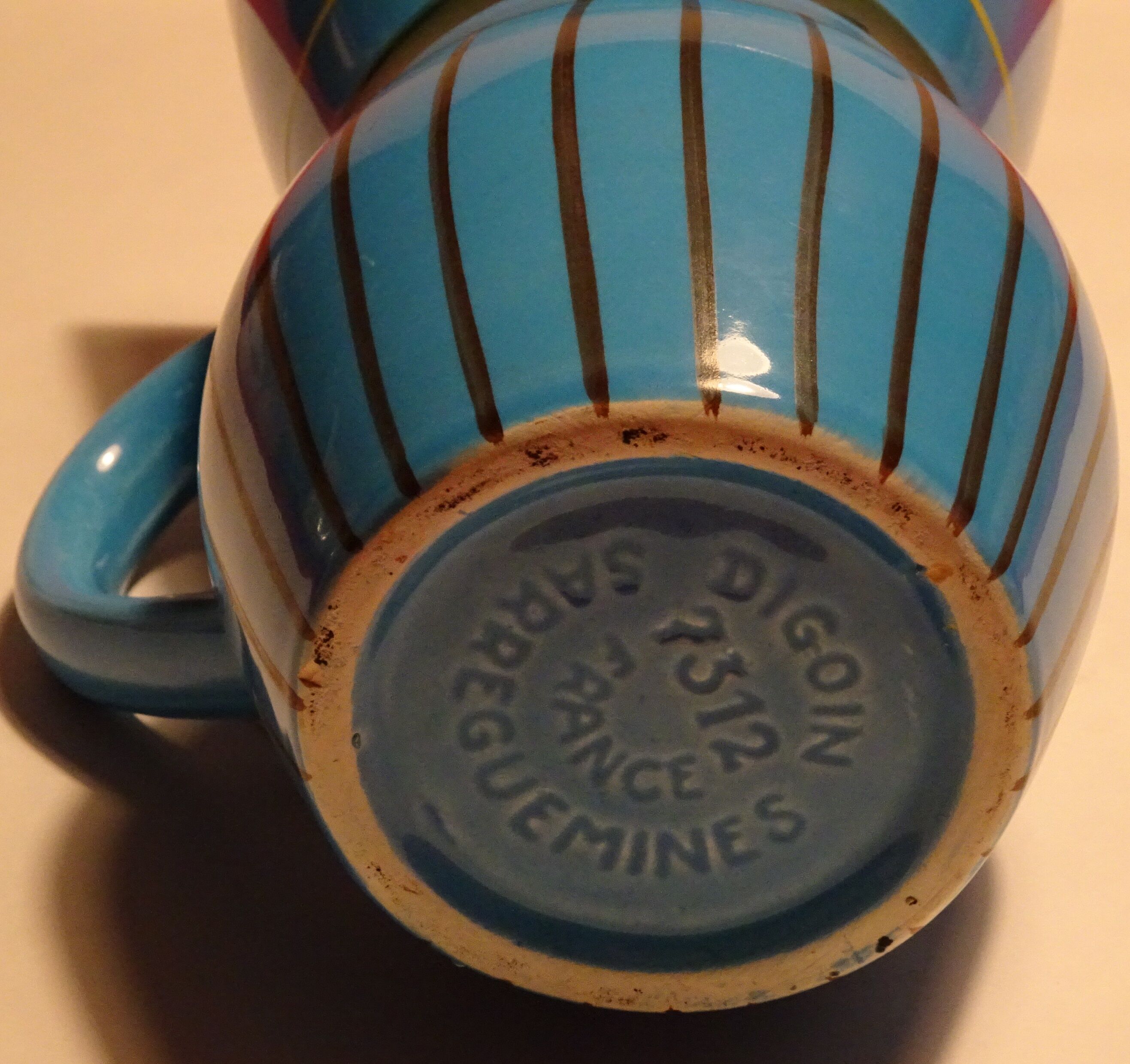 Moderniste sarreguemines digoin pitcher