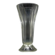Art Deco vase, transparent glass, Poland, 1950s